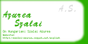 azurea szalai business card